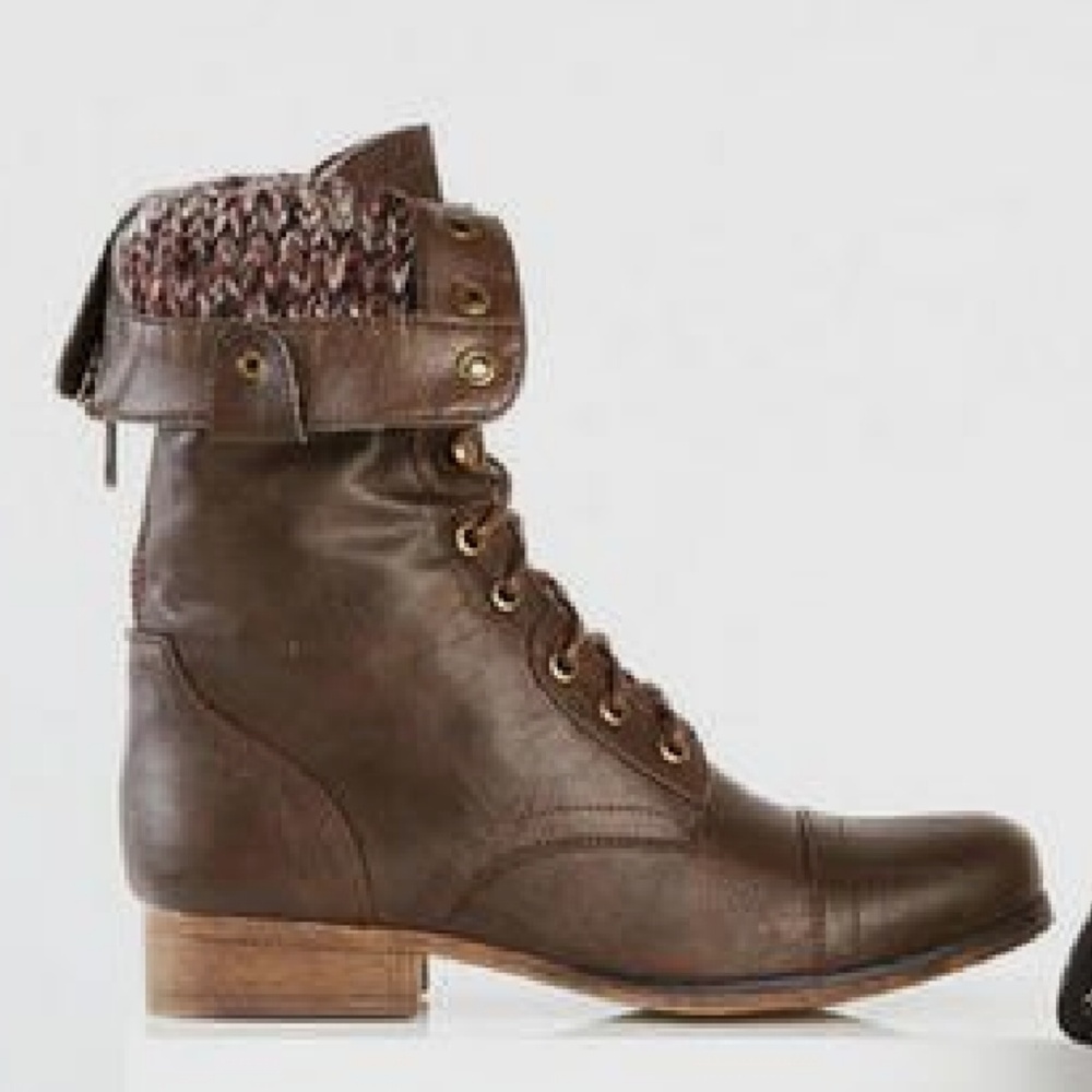 Madden Girl Gizmoo Brown Boots
